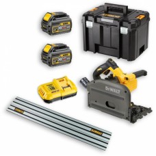 DeWALT DCS520T2R FLEXVOLT įleidžiamas pjūklas 2x6 Ah + liniuotė